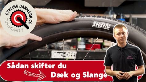 Sådan skifter du dæk og slange på din cykel .